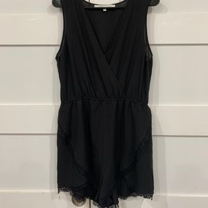Black Lacey Romper